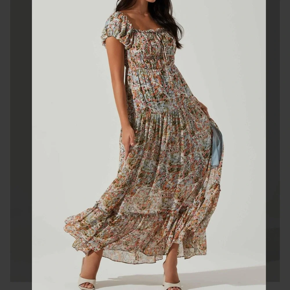 ASTR the Label Rosaline Off Shoulder Maxi Dress - Picture 3 of 12